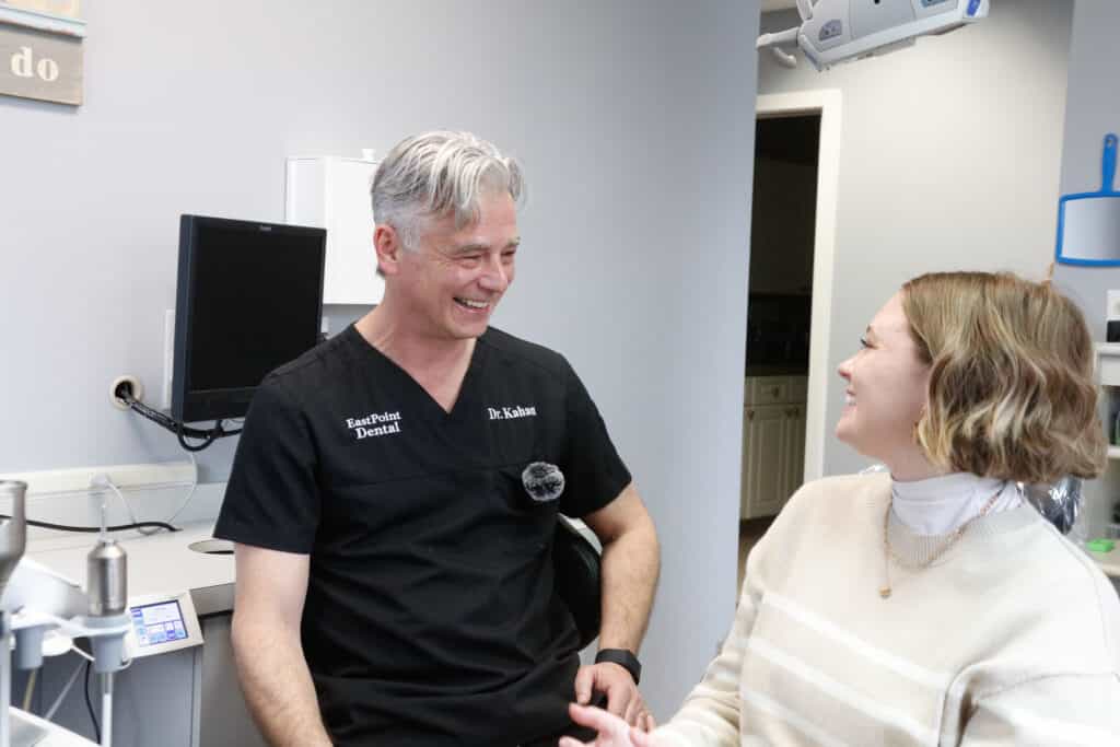 Dr. Jason Kahan with Patient